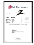 Zenith DPDP60W Service manual