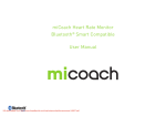 Adidas miCoach Heart Rate Monitor User manual