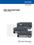 Extron electronics Scan Converter VSC 700D User guide