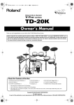 Roland TD-20K Owner`s manual