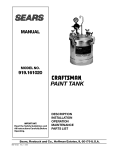 Craftsman 919.161020 Operating instructions