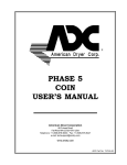 American Dryer Corp. ADG-330D User`s manual