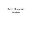 Acer V213H User`s guide