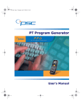 PSC PT Program Generator User`s manual