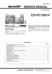 Sharp Actius PC-RD20 Service manual