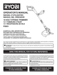 Ryobi P2001 Operator`s manual