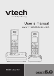 VTech DS3211-2 User`s manual