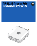 Motorola AP-6521 Series Installation guide