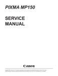 Canon PIXMA MP150 Service manual