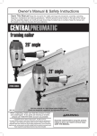 Central Pneumatic PLASTIC CAP STAPLER 99637 Specifications