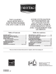 Maytag W10280468C - SP Use & care guide