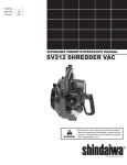 Shindaiwa 82052 Operator`s manual