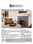 Regency Fireplace Products E18 Installation manual