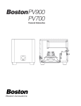 Boston Acoustics MSubwoofer User manual