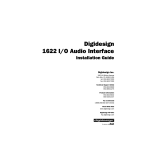 DigiDesign 1622 1 Installation guide