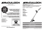 McCulloch MT202A15 User manual