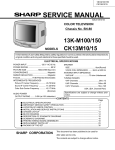 Sharp 13K-M100/150 Service manual