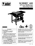 Weber Summit 400 LP Owner`s manual