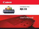 Canon BJC-55 Specifications