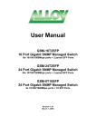 Alloy GSM-8T16SFP User manual