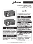Modine Manufacturing HDB Owner`s manual
