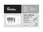 Robertshaw 9901i User`s manual