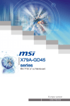 MSI X79A-GD45 Plus seres User`s manual