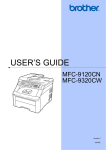 Brother MFC-9120CN User`s guide