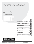 Electrolux Counter-Top Microwave Oven Specifications