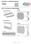 Argoclima AER522SCL3 Service manual