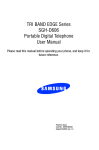 Samsung SGH-D606 User manual
