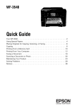 Epson WorkForce WF-3540DTWF User`s guide