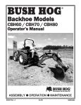 Bush Hog CBH80 Operator`s manual