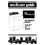 Whirlpool LE5720XP Operating instructions
