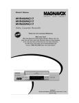 Magnavox MVR450MG/17 Owner`s manual