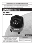 Central Pneumatic 67696 Owner`s manual