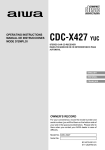 Aiwa CDC-X427 Operating instructions