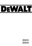 DeWalt DC618 Technical data