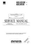 Aiwa ADC-M105 Service manual