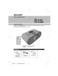 Sharp DK-CL6N - Cassette Clock Radio Operating instructions