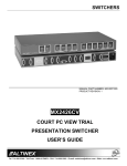 Altinex MX2426CV User`s guide