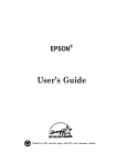 Epson ActionPC 7300 User`s guide