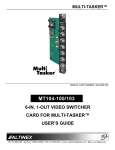 Altinex MT104-100/103 User`s guide