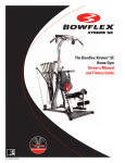 Bowflex BOWFLEX XTREME.SE Owner`s manual