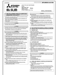 Mitsubishi Electric MS17TN Installation manual