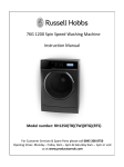 Russell Hobbs RH1250TB Instruction manual