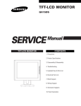 Samsung 150s - SyncMaster 150 S Service manual