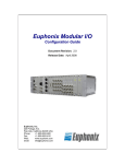 Euphonix Modular I/O Instruction manual