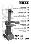 ATIKA ASP 6 N-400 Operating instructions