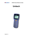 Unitech PT630 User`s manual